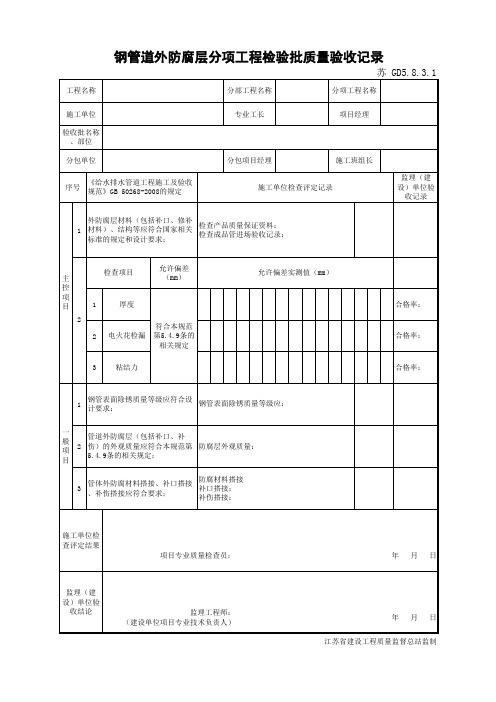 江苏省建设工程质监0190910六版表格文件GD5.8.3.2