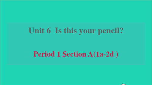 六年级英语上册Unit6Period1SectionA1a_2d习题鲁教版五四制