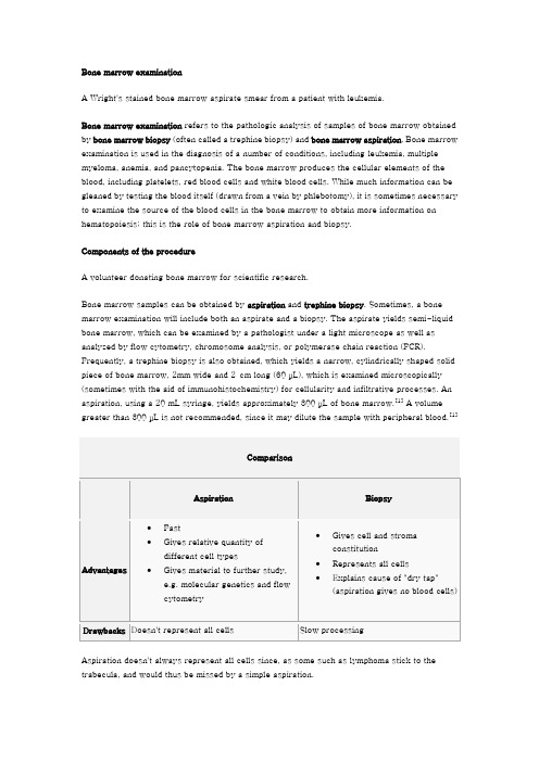 Bone marrow examination