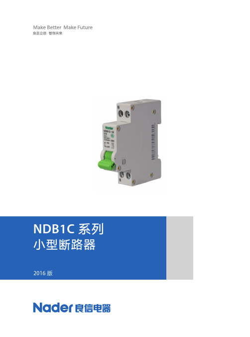 NDB1C系列建筑用断路器  (2016版)