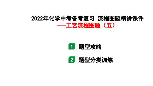 2022年化学中考备考复习流程图题精讲课件---工艺流程图题(五)(课件29页)