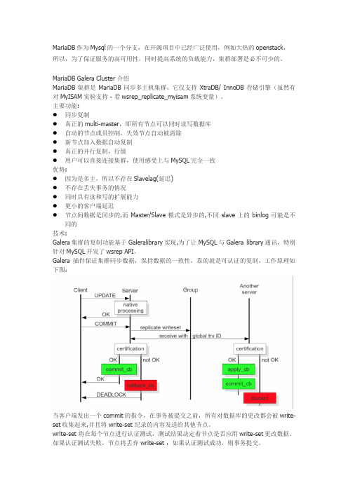 Mariadb-galera集群配置