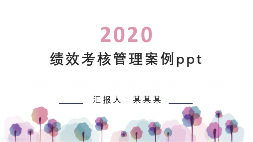 绩效考核管理案例ppt