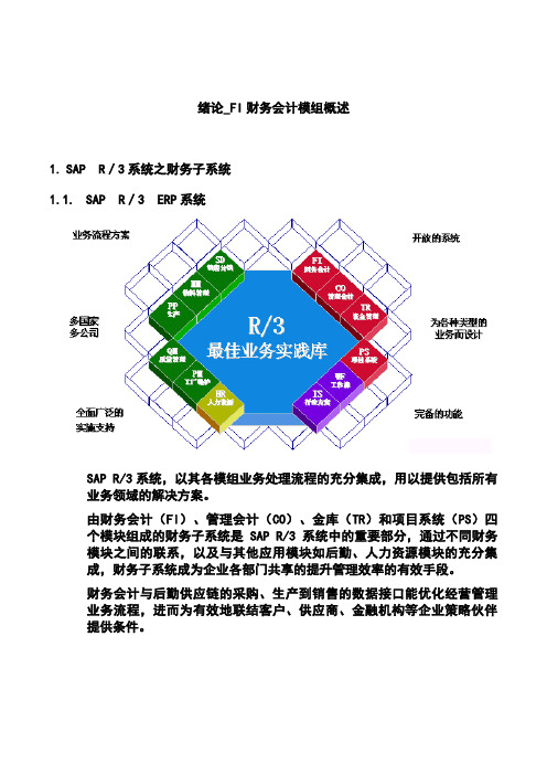 绪论_FI财务会计模组概述