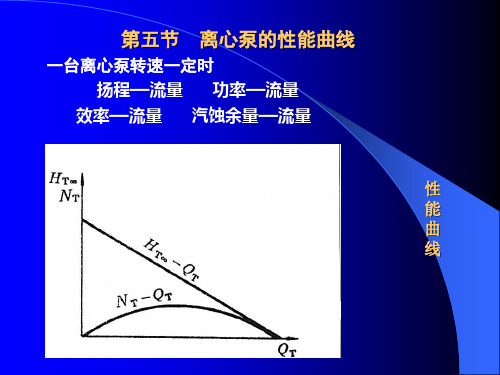 离心泵的性能曲线