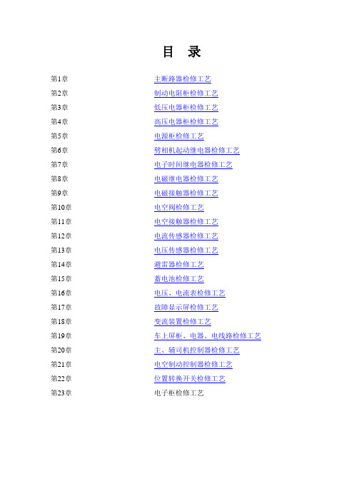 SS6B电器电子检修工艺