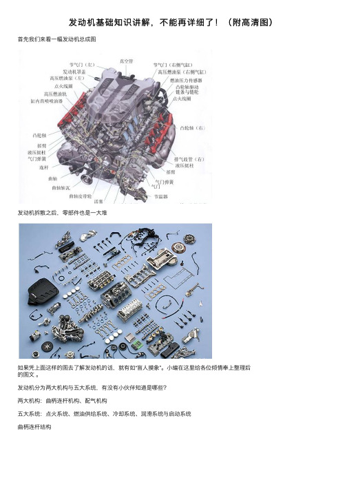 发动机基础知识讲解，不能再详细了！（附高清图）