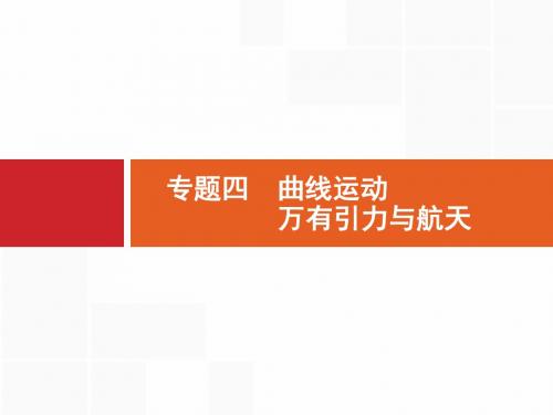 2019届高考物理二轮专题复习精品课件:专题四 曲线运动 万有引力与航天