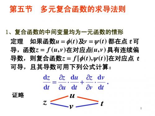 第四节 多元复合函数的求导法则