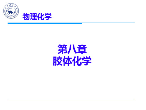 物理化学胶体化学讲述