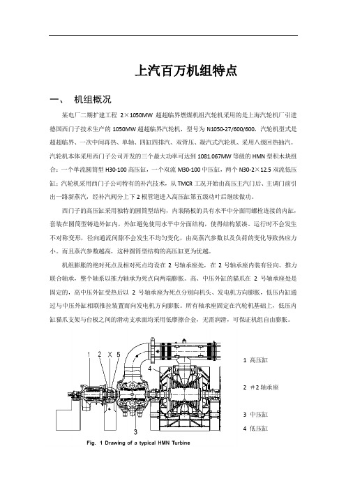 上汽百万机组特点