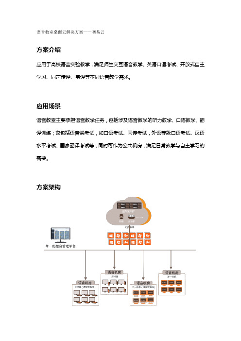 语音教室桌面云解决方案——噢易云
