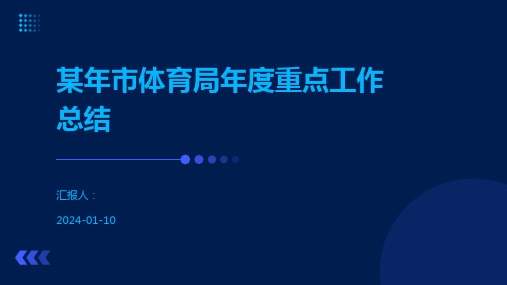 某年市体育局年度重点工作总结