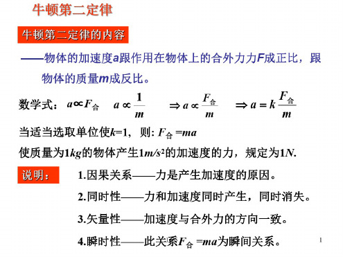 高一物理牛顿第二定律2