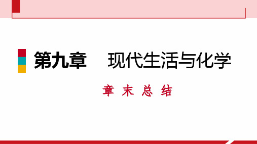 科粤版九年级化学下册现代生活与化学复习