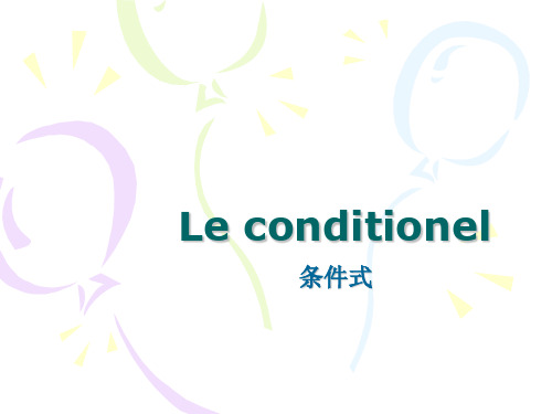 Le conditionel