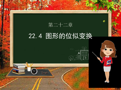 九年级数学上册第22章相似形22.4图形的位似变换