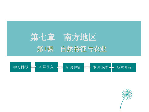 人教版地理人教版(八下) 自然特征与农业(共44张PPT)