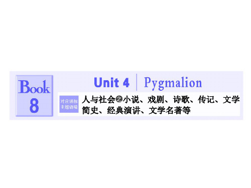 高中英语  Book 8  Unit 4  Pygmalion