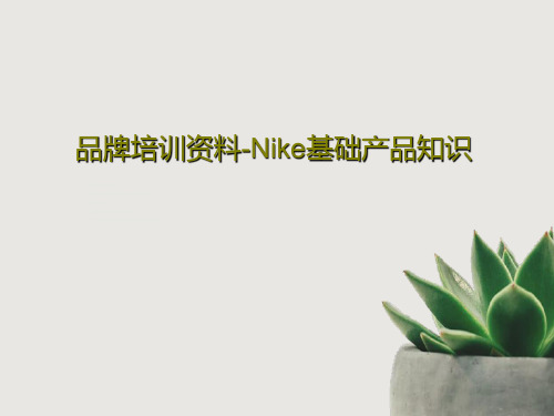 品牌培训资料-Nike基础产品知识PPT共54页