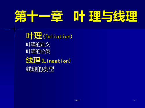 第十一章-叶理线理PPT课件