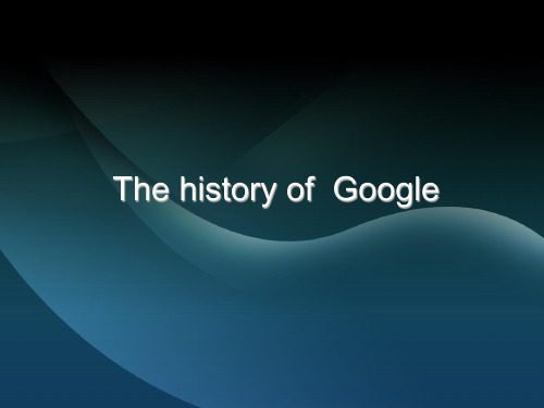 history of google