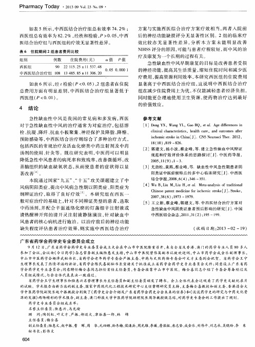 广东省药学会药学史专业委员会成立