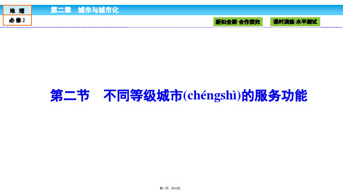 金版新学案高中人教版地理必修2课件第2章城市与城市化22