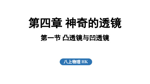 2024年秋沪科版八年级物理全一册 第一节 凸透镜与凹透镜(课件)