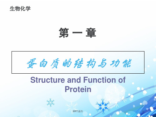 【生物化学】蛋白质结构与功能  ppt课件