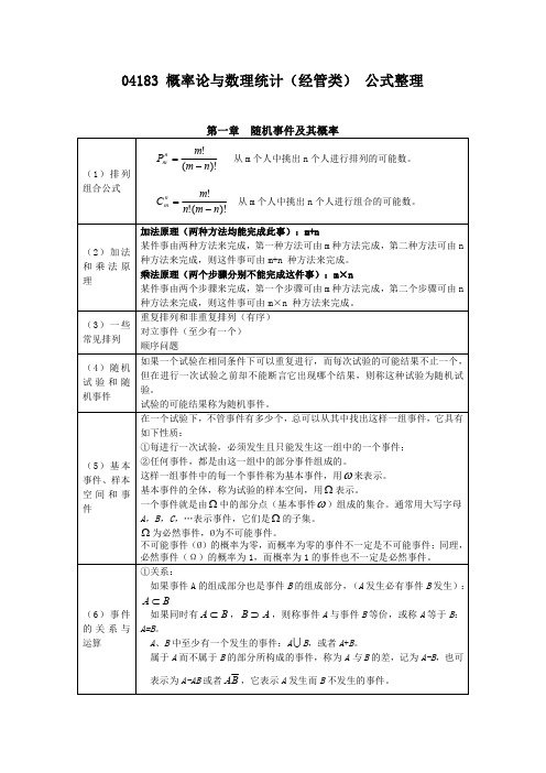 会计学 ：04183 概率论与数理统计(经管类)ok