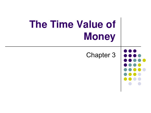 财务管理专业英语-The Time Value of Money