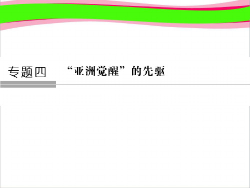 专题4 “亚洲觉醒”的先驱4-1 人民版高中历史必修4省优获奖课件