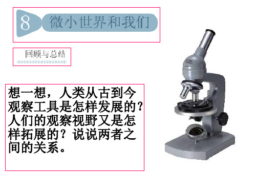 六年级下册科学课件1.8 微小世界和我们｜教科版 (共23张PPT)