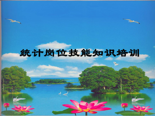 公司统计岗位技能培训(理论)