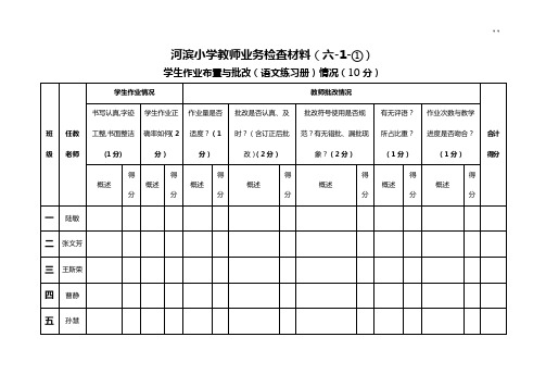 学生作业任务布置与批改情况