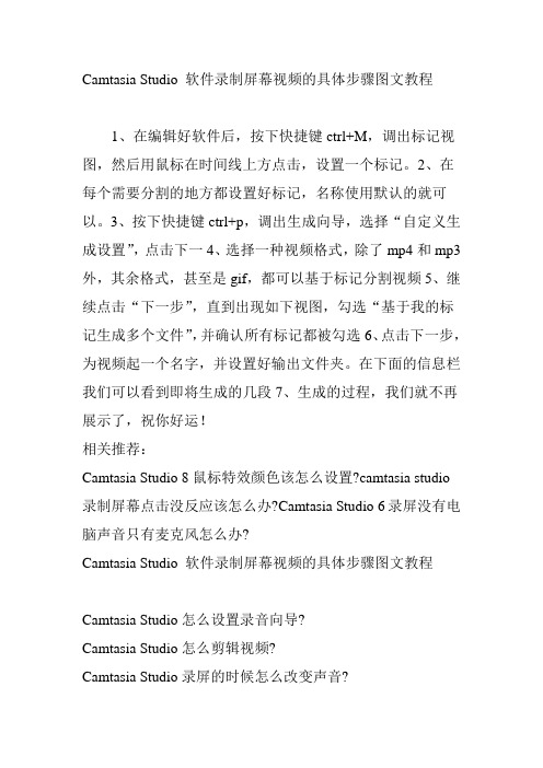 Camtasia-Studio-软件录制屏幕视频的具体步骤图文教程