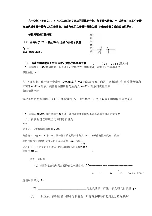 中考化学表格型计算题.doc