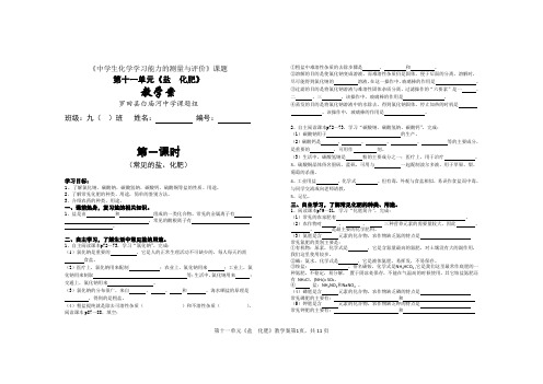 《盐  化肥》教学案