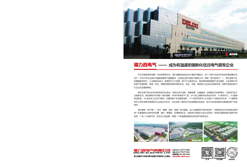 德力西 CDMNEZ直流塑壳式断路器 产品说明书