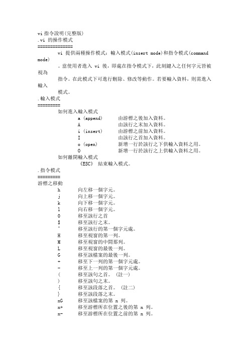 Vi指令