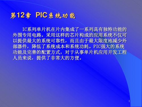 PIC系统功能
