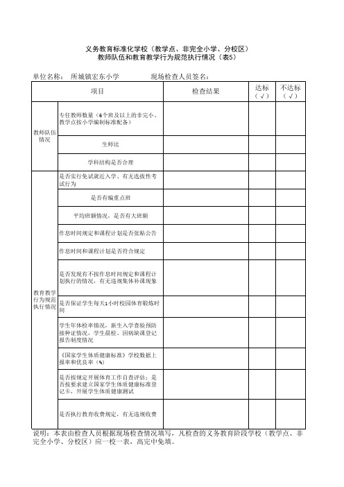 教育强街督前检查报告 空白表(2)