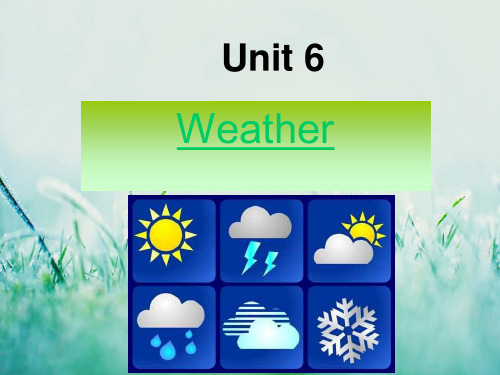 【语文版】中职英语基础模块上册：Unit 6《Weather》ppt课件(3)