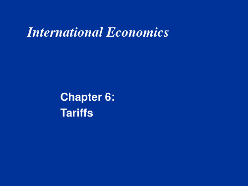 chapter 6 tariff and nontariff trade barriers (1)