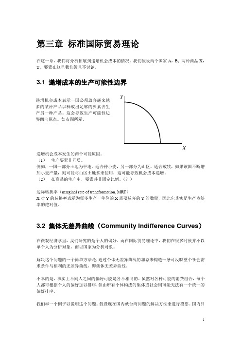 标准国际贸易理论