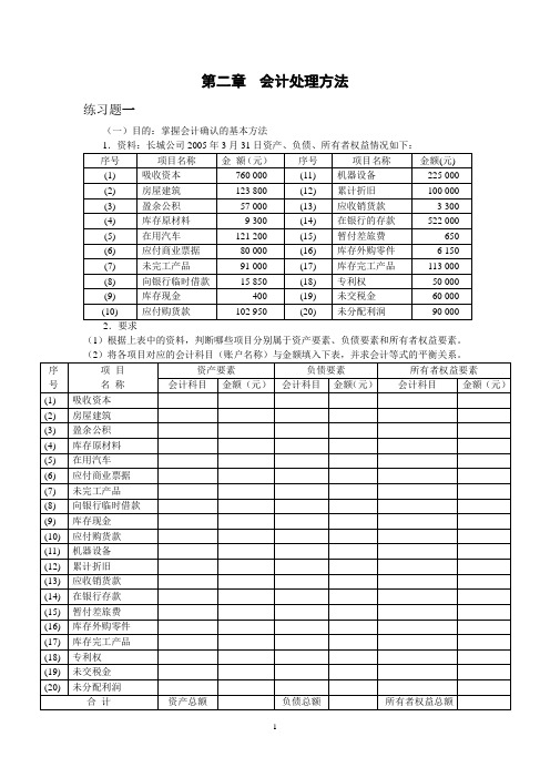 第二章    课后作业参考答案