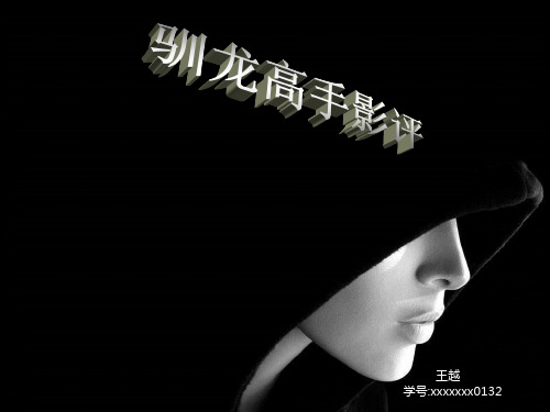 驯龙高手电影影评ppt课件