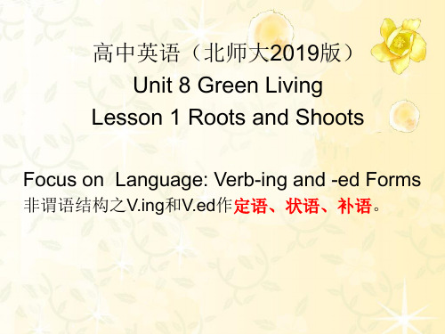 非谓语作定语 状语 补语