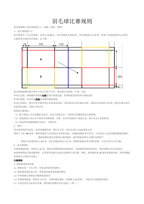 羽毛球比赛规则(1)